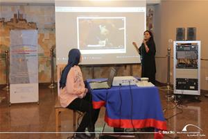 Présentation du Site du CAF par Dr.Marwa El Sahn aux étudiants de la 32<sup>e</sup> édition