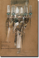 Le Grand Prêtre conduisant une procession 