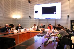Les participants du 1ère réunion du Conseil d'Administration du CAF