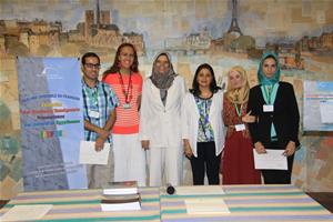 Photo de groupe de l’Université de Tanta avec Dr. Marwa el Sahn et Dr. Shaymaa El Shérif
