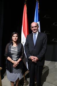 M. Hassan Behnam Directeur général de la Chambre de Commerce et d’Industrie Française en Égypte (CCIFE) et Dr Marwa El Sahn, Directrice du Centre d’Activités Francophones (CAF)