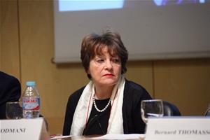 L'intervention de Mme. Hala Kodmani, auteure franco-syrienne, journaliste au quotidien Libération