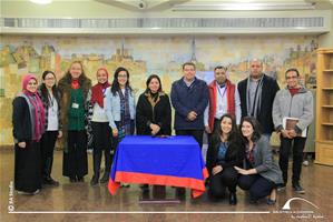  Photo de groupe avec l'Université de Fayoum