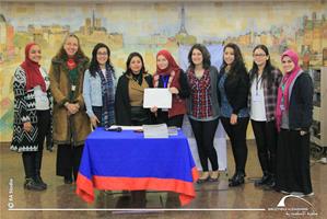  Photo de groupe avec l'Université de Mansoura