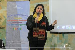 Mot d'acceuil aux étudiants par Dr Marwa El Sahn, Directrice du CAF