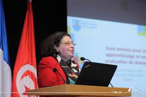 L'intervention de M<sup>me</sup> Ghada El Khayat, Professeure titulaire et Directrice du Département des systèmes d'information et d’informatique de la Faculté de Commerce, Université d'Alexandrie