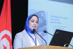 L'intervention de Dr Noha Ghanem, Directrice du Département de l'Enseignement médical, de la recherche et des publications à ICOM groupe, Afrique du Nord et Golfe