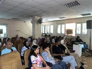 Les participants de la 1<sup>re</sup> journée au Palais Culturel El Akkad à Assouan