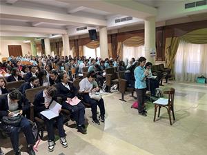 Les participants de la 2<sup>e</sup> journée à l’École Saint Vincent de Paul El Helmiah au Caire