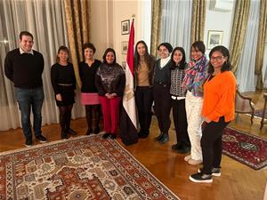Les lauréates au consulat d'Egypte à Marseille
