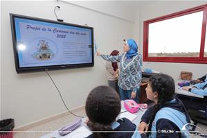  Les participants de l’atelier à l’école les yeux d’Égypte