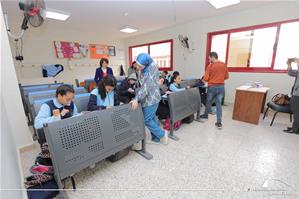  Les participants de l’atelier à l’école les yeux d’Égypte