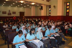 Les participants de la 5<sup>e</sup> journée à l'École Sainte Anne au Caire