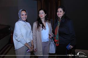 De gauche à droite : Mme Sarah Ali, Spécialiste au CAF, Madame Lina Blin, Consule Générale de France à Alexandrie et Dr Marwa El Sahn, Directrice du Centre d'Activités Francophones (CAF) 