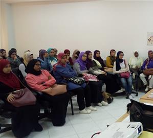 Le public du colloque à l'Ambassade de Savoir de l'Université d'Ismailia