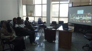 Le public du colloque à l'Ambassade de Savoir de l'Université du Fayoum