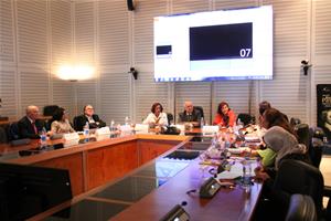 Les participants du 1ère réunion du Conseil d'Administration du CAF