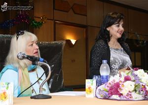 De gauche: Mme Michèle Foulain et Dr Marwa El Sahn