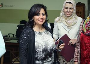 Dr Marwa El Sahn, directrice du CAF et le corps enseignant de la faculté de Tanta