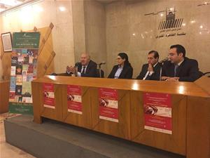 De droite à gauche :Samy Sarageldin, Conseiller d’Etat, Dr. Hossam M. Gamal, Avocat d’Etat, Dr. Dalia Hussein et Pr. Ahmed El Kosheri