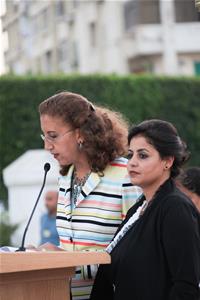 Mots d’accueil : Dr Marwa El Sahn, directrice du CAF et Dr Shaymaa El Sherif