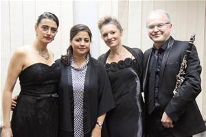 Le « Groupe Paris-Cairo-Trio » avec Dr Marwa El Sahn, Directrice du Centre d’Activités Francophones (CAF)