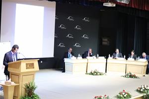 L'intervention de M. Ayman Badawy, Co-Président de la Section d’Alexandrie Chambre de Commerce Française en Egypte durant la 2ème séance « Économie et développement »