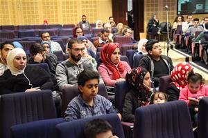 Les participants à 3ème table ronde « Migrants et Méditerranée » à la Bibliotheca Alexandrina