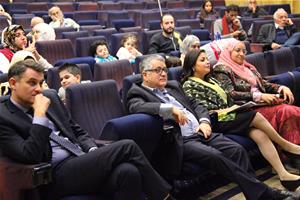 Les participants à 3ème table ronde « Migrants et Méditerranée » à la Bibliotheca Alexandrina