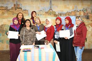  Photo de groupe avec les étudiants de l'université de Zagazig