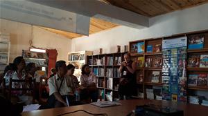 Conférence : Les activités du CAF de la BA et le projet de la caravane des 10 mots de la Francophonie, à l'Université d'Antananarivo avec Dr Marwa El Sahn et les bibliothécaires malgaches