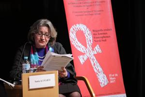 L'intervention de Mme Samia Kamarti, Experte et consultante et en sciences de l’information et ancienne Directrice générale de la Bibliothèque Nationale de Tunisie