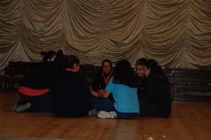 Les participants à l'atelier au Collège de la Mère de Dieu à Alexandrie