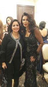 Avec l'actrice Naglaa Badr lors de la cérémonie de clôture
