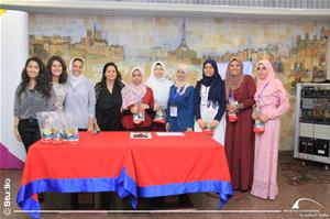 Photo de groupe avec l'&eacute;quipe gagnante&nbsp;