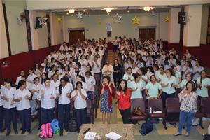 Les participants de la première journée à l'école Sainte Anne du Caire