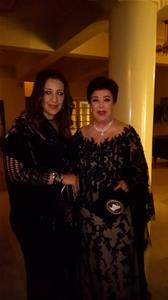 Avec l'actrice égyptienne Ragaa El Gedawi lors de la cérémonie d'inauguration