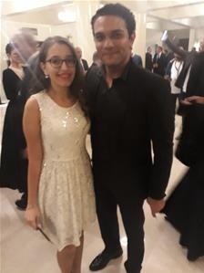  Avec l'acteur égyptien Asser Yassine lors de la cérémonie d'inauguration