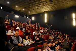Le débat avec les lycéens au cinéma le Prado le 4<sup>e</sup> jour