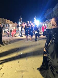 Lors de la c&eacute;r&eacute;monie d'inauguration