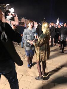 Lors de la c&eacute;r&eacute;monie d'inauguration