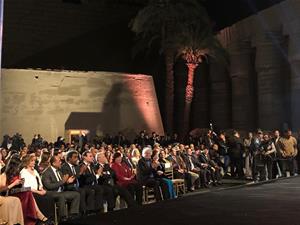 Lors de la c&eacute;r&eacute;monie d'inauguration