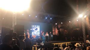 Lors de la c&eacute;r&eacute;monie d'inauguration