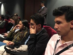 Lors de la conf&eacute;rence de Mahmoud&nbsp;Hemeida