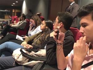 Lors de la conf&eacute;rence de Mahmoud&nbsp;Hemeida