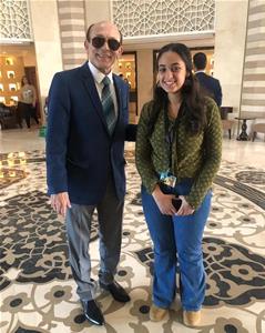 Avec l'acteur Mohamed Sobhy