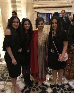 Avec l'actrice Salwa Mohamed Ali