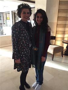 Avec l'actrice Mona Hala