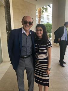 Avec l'acteur Mohamed Sobhy