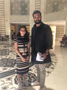 Avec l'acteur Ahmed Abdallah Mahmoud